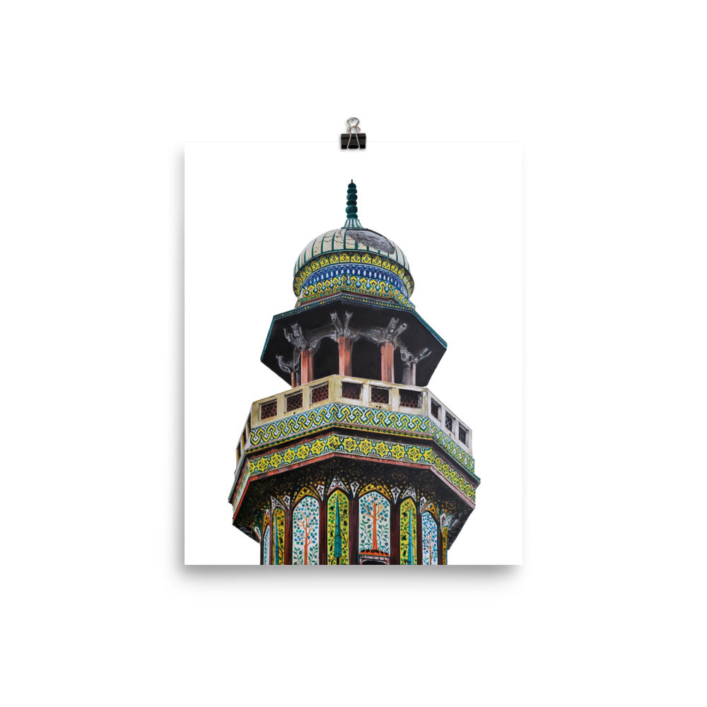 Wazir Khan Mosque Minaret Poster
