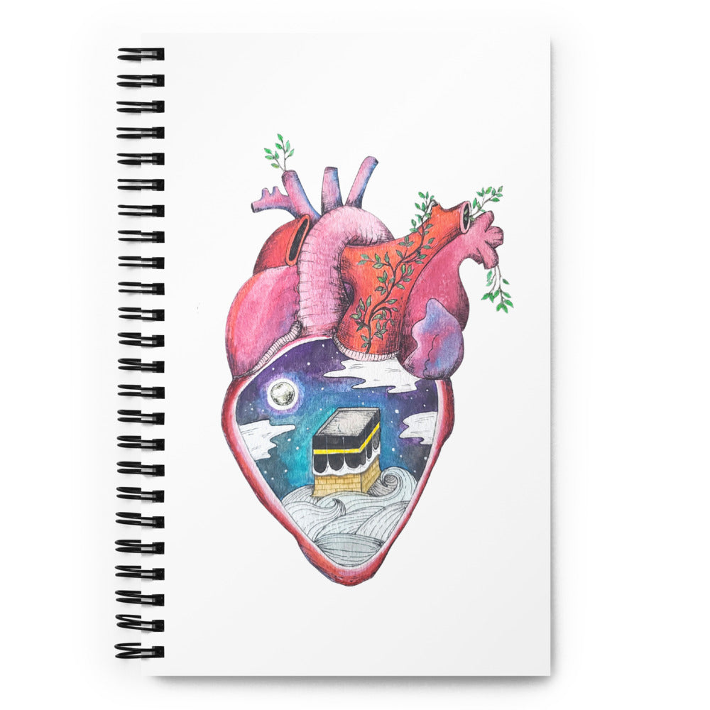 "What's in Your Heart?"- Makkah Spiral Notebook